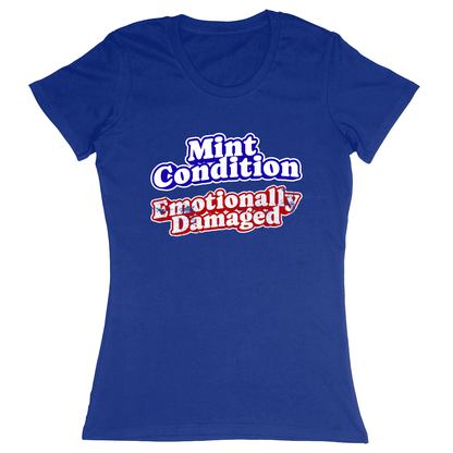 Premium Ladies Fitted Soft T-Shirt - Royal - front