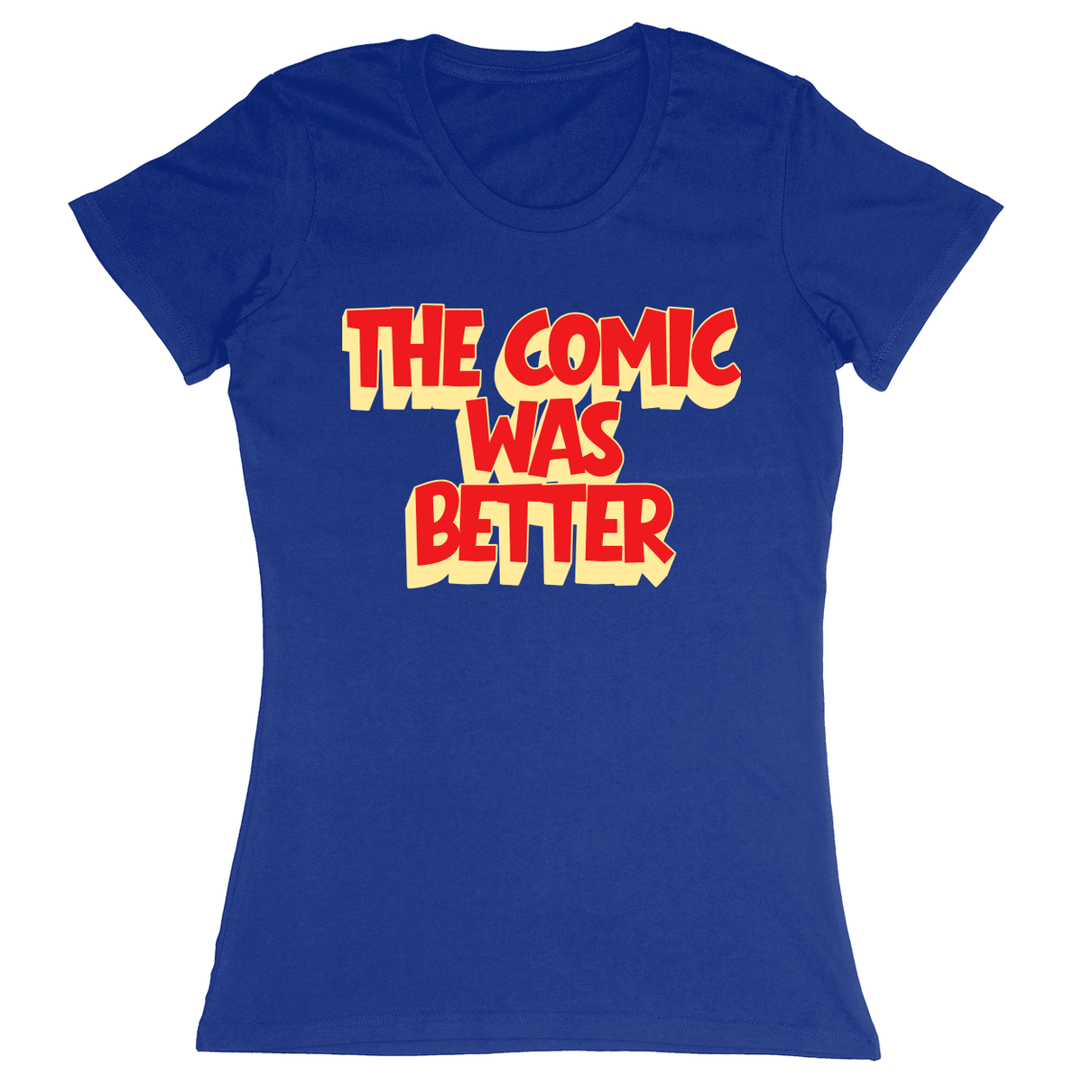 Premium Ladies Fitted Soft T-Shirt - Royal - front