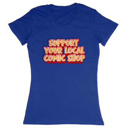 Premium Ladies Fitted Soft T-Shirt - Royal - front