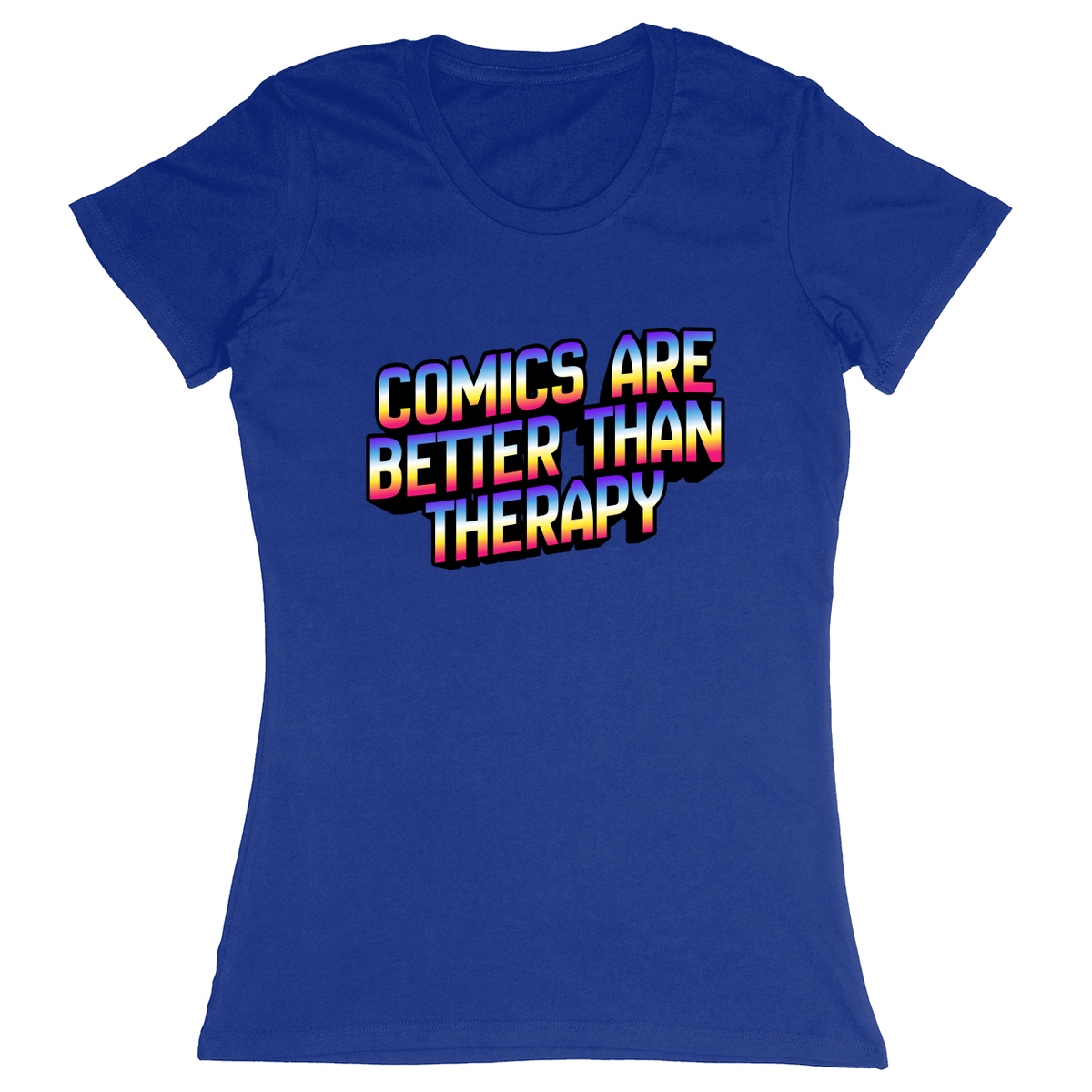 Premium Ladies Fitted Soft T-Shirt - Royal - front***Royal|||Premium Ladies Fitted Soft T-Shirt