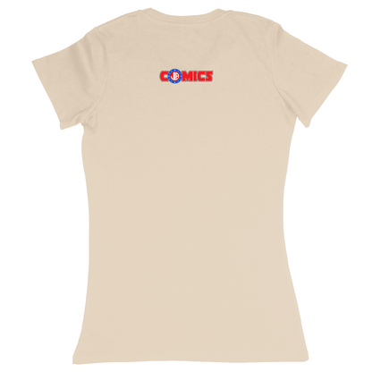 Premium Ladies Fitted Soft T-Shirt - Sand - back