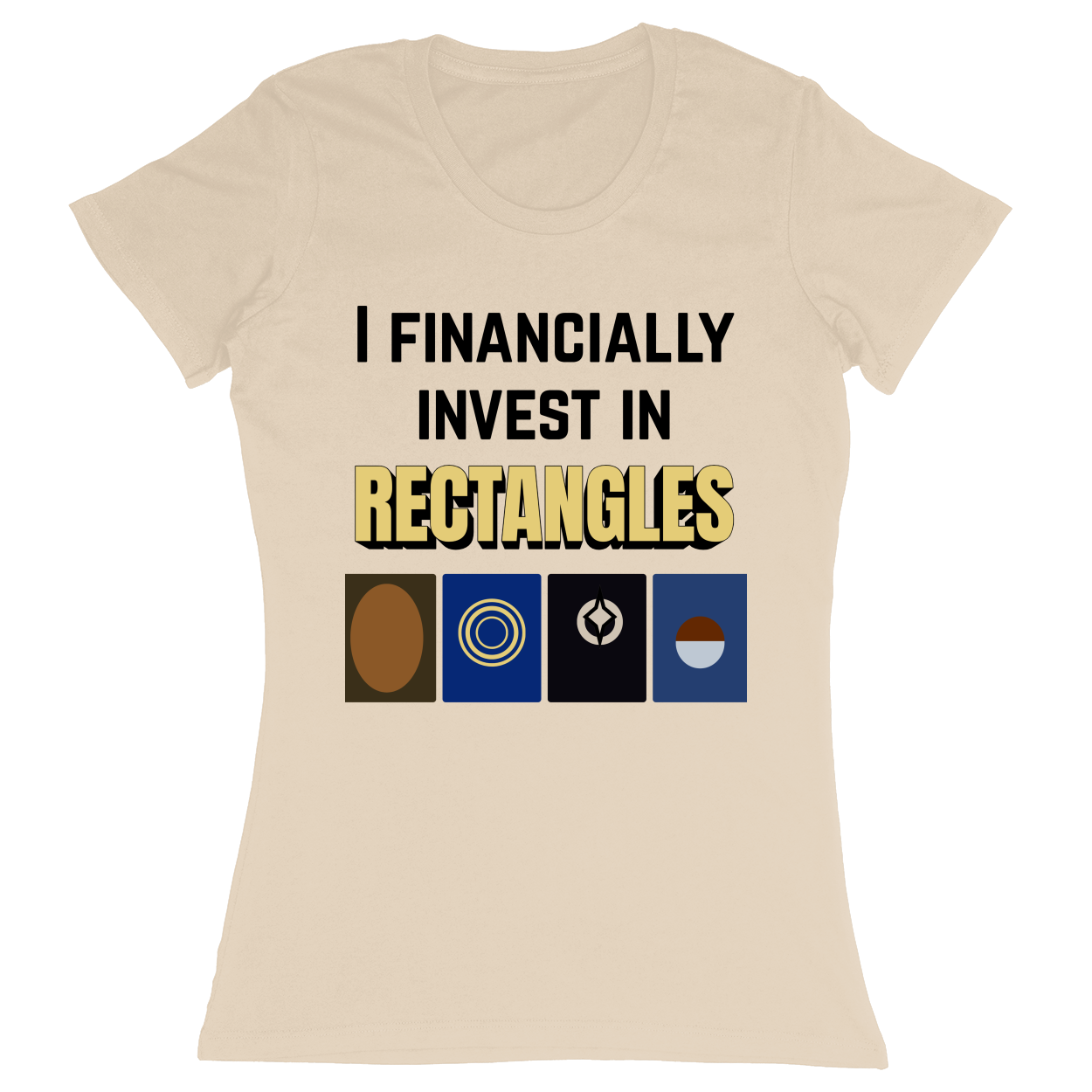 Premium Ladies Fitted Soft T-Shirt - Sand - front