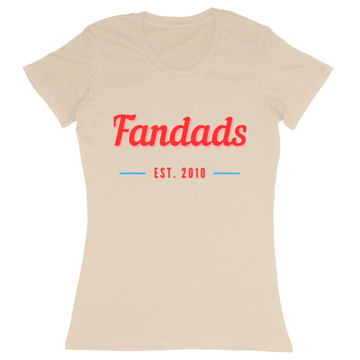 Premium Ladies Fitted Soft T-Shirt - Sand - front