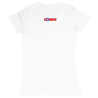 Premium Ladies Fitted Soft T-Shirt - White - back