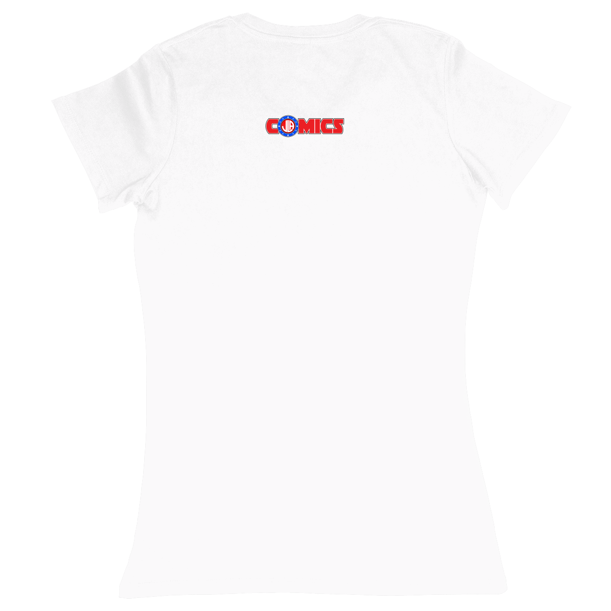 Premium Ladies Fitted Soft T-Shirt - White - back***White|||Premium Ladies Fitted Soft T-Shirt