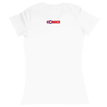 Premium Ladies Fitted Soft T-Shirt - White - back