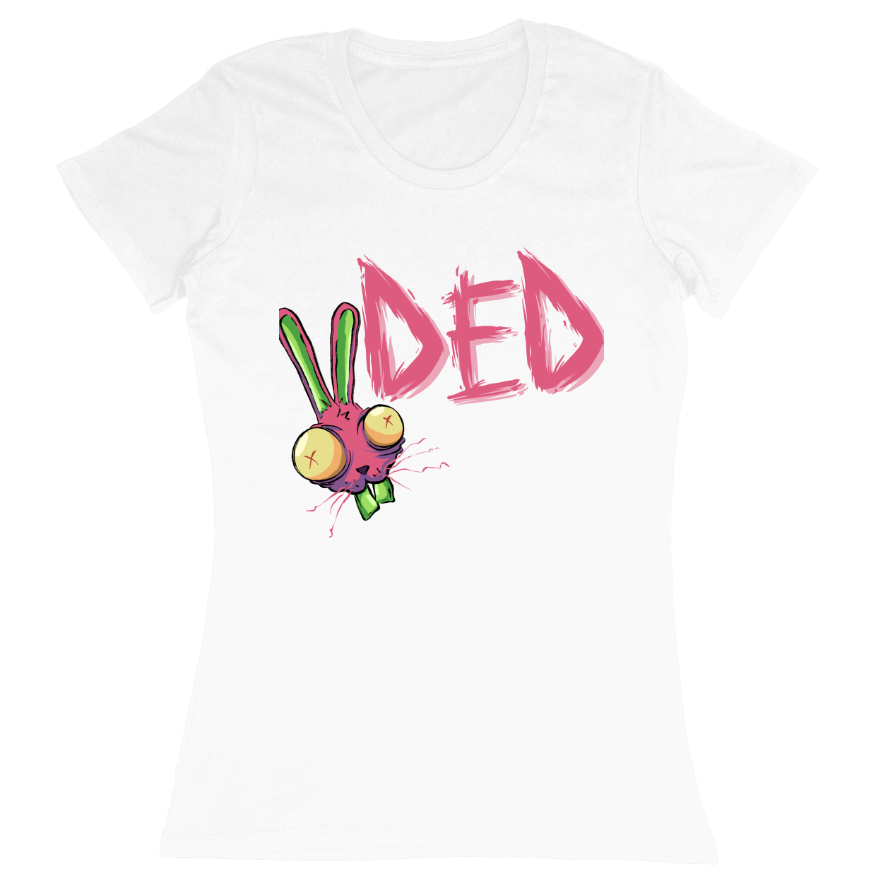 Premium Ladies Fitted Soft T-Shirt - White - front
