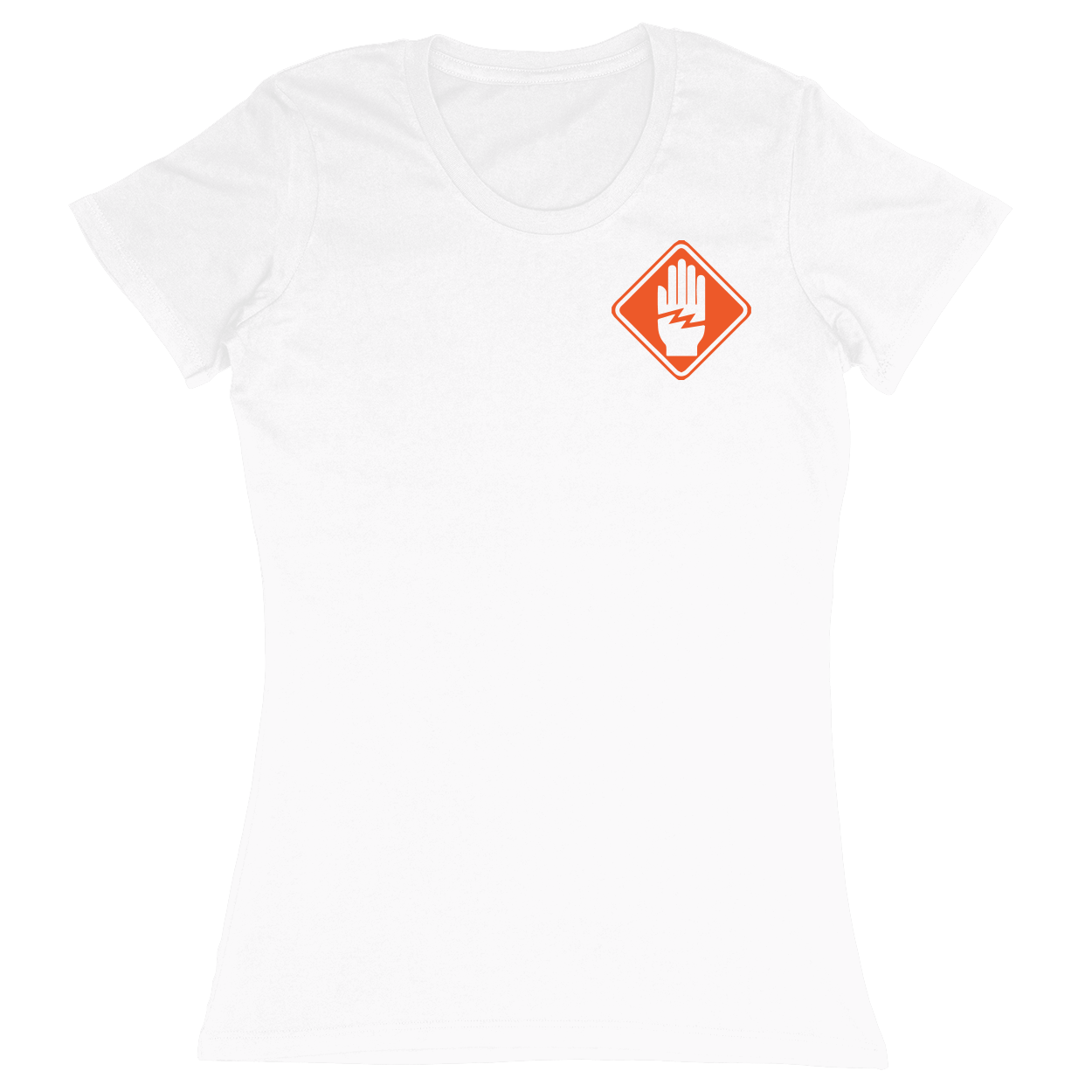 Premium Ladies Fitted Soft T-Shirt - White - front