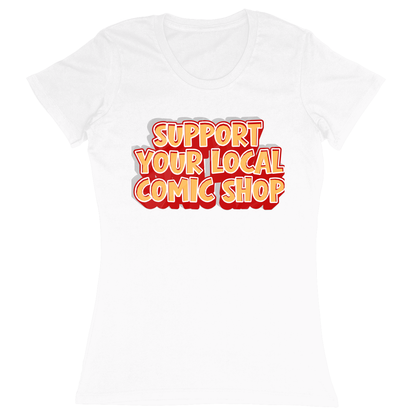Premium Ladies Fitted Soft T-Shirt - White - front