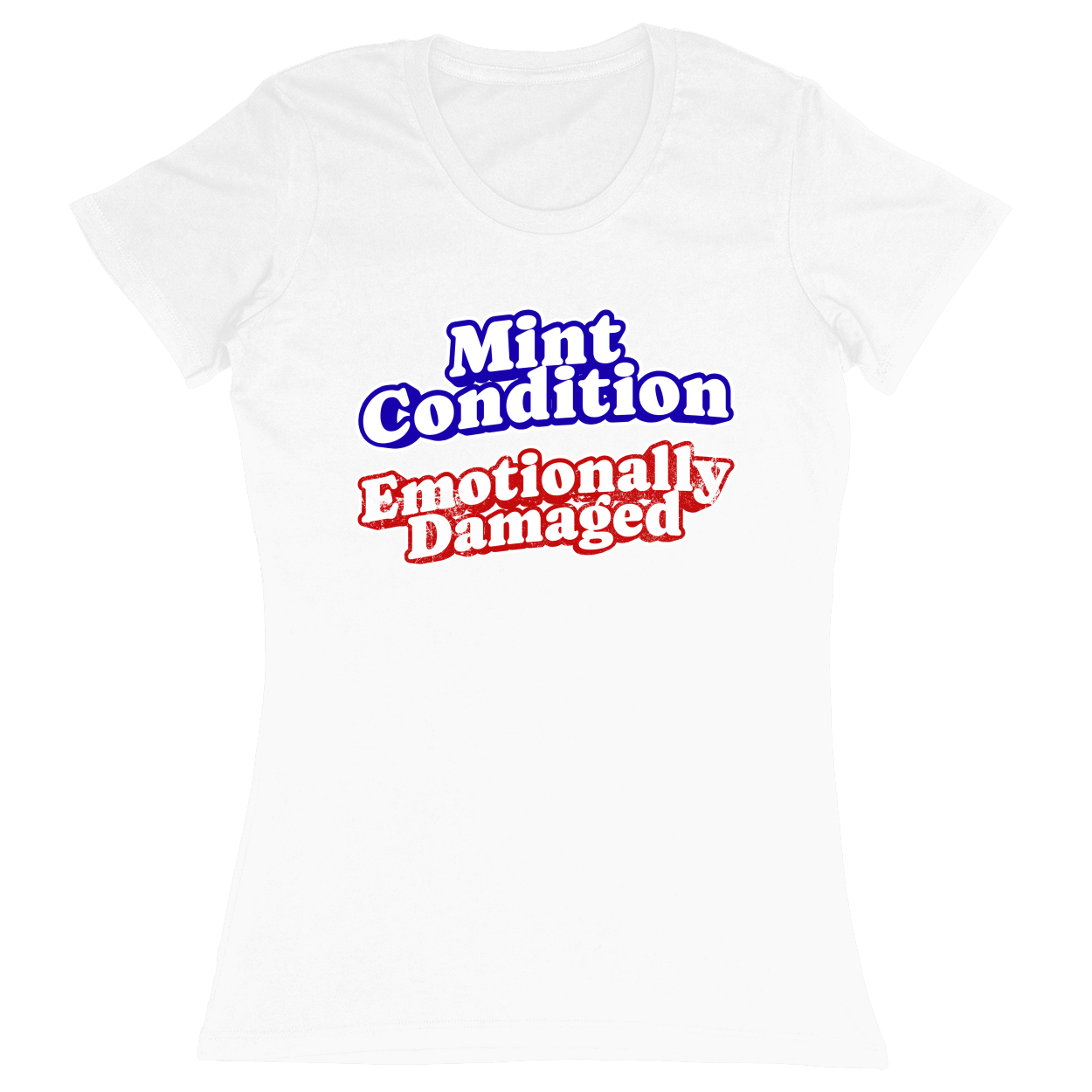 Premium Ladies Fitted Soft T-Shirt - White - front