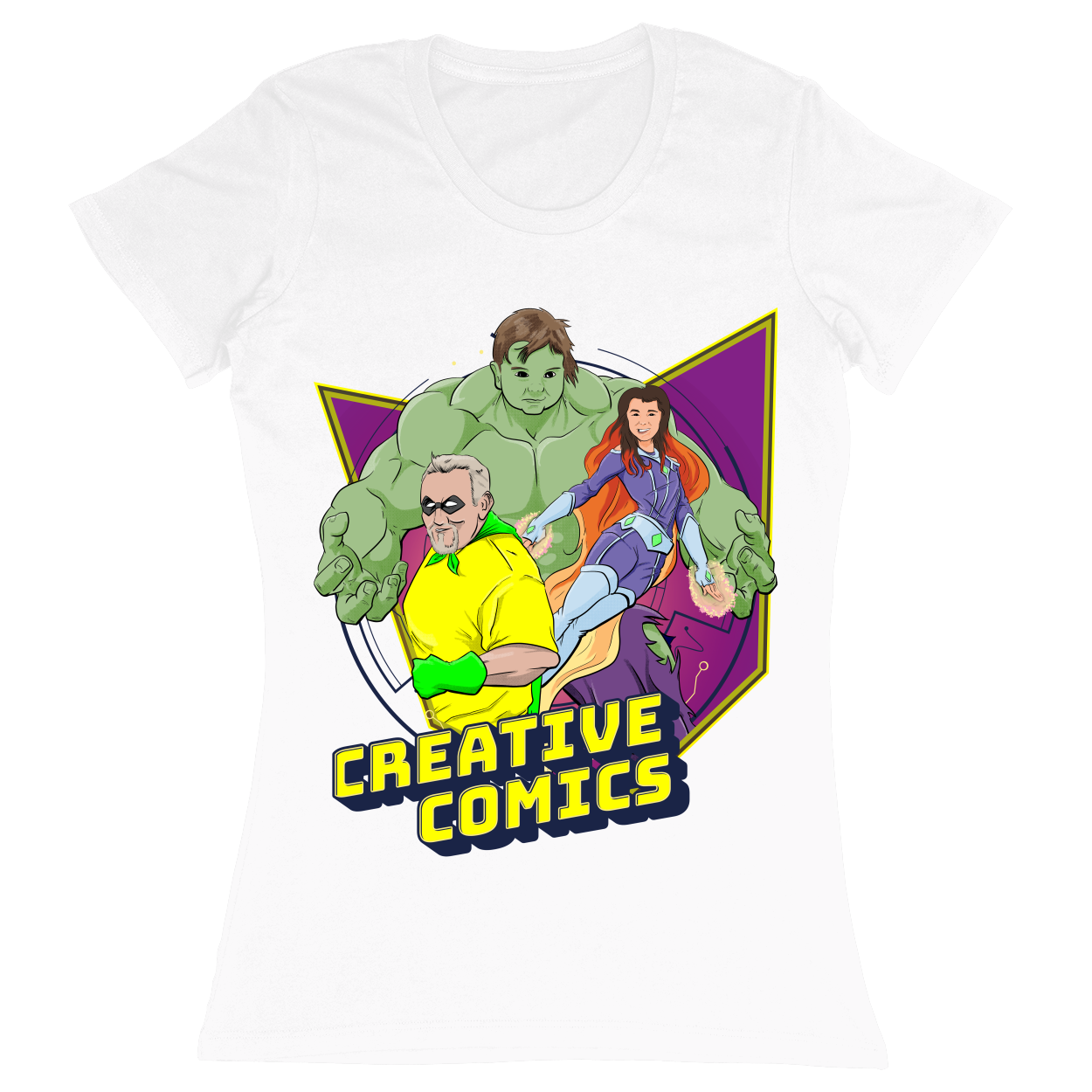Premium Ladies Fitted Soft T-Shirt - White - front***White|||Premium Ladies Fitted Soft T-Shirt