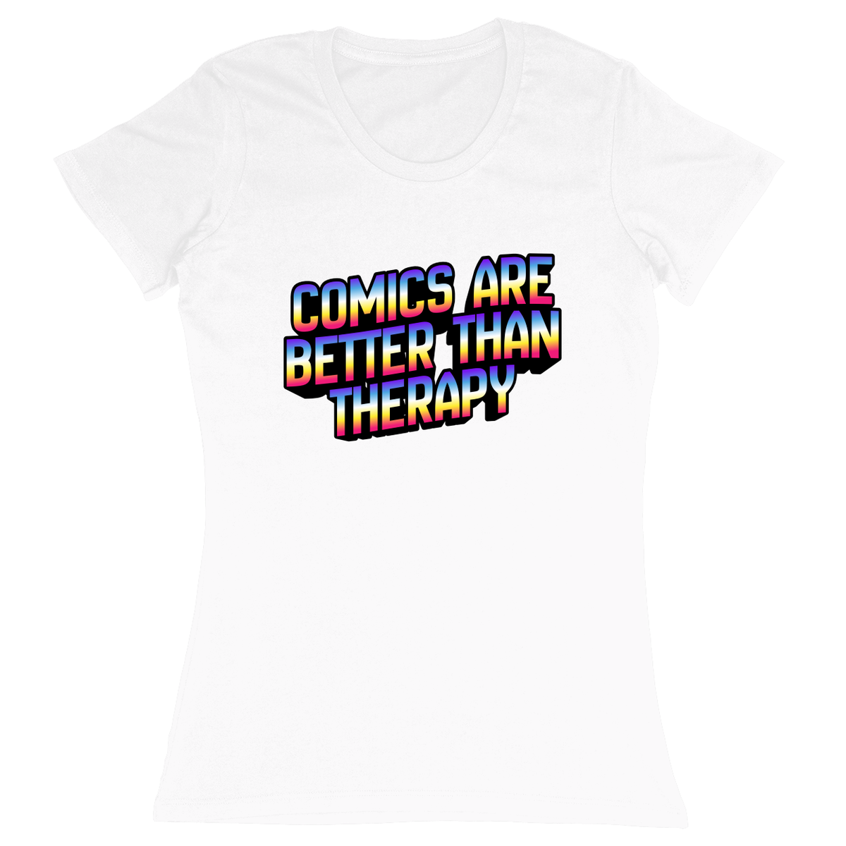 Premium Ladies Fitted Soft T-Shirt - White - front