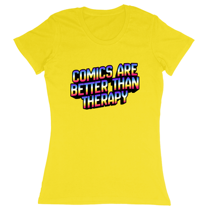 Premium Ladies Fitted Soft T-Shirt - Yellow - front
