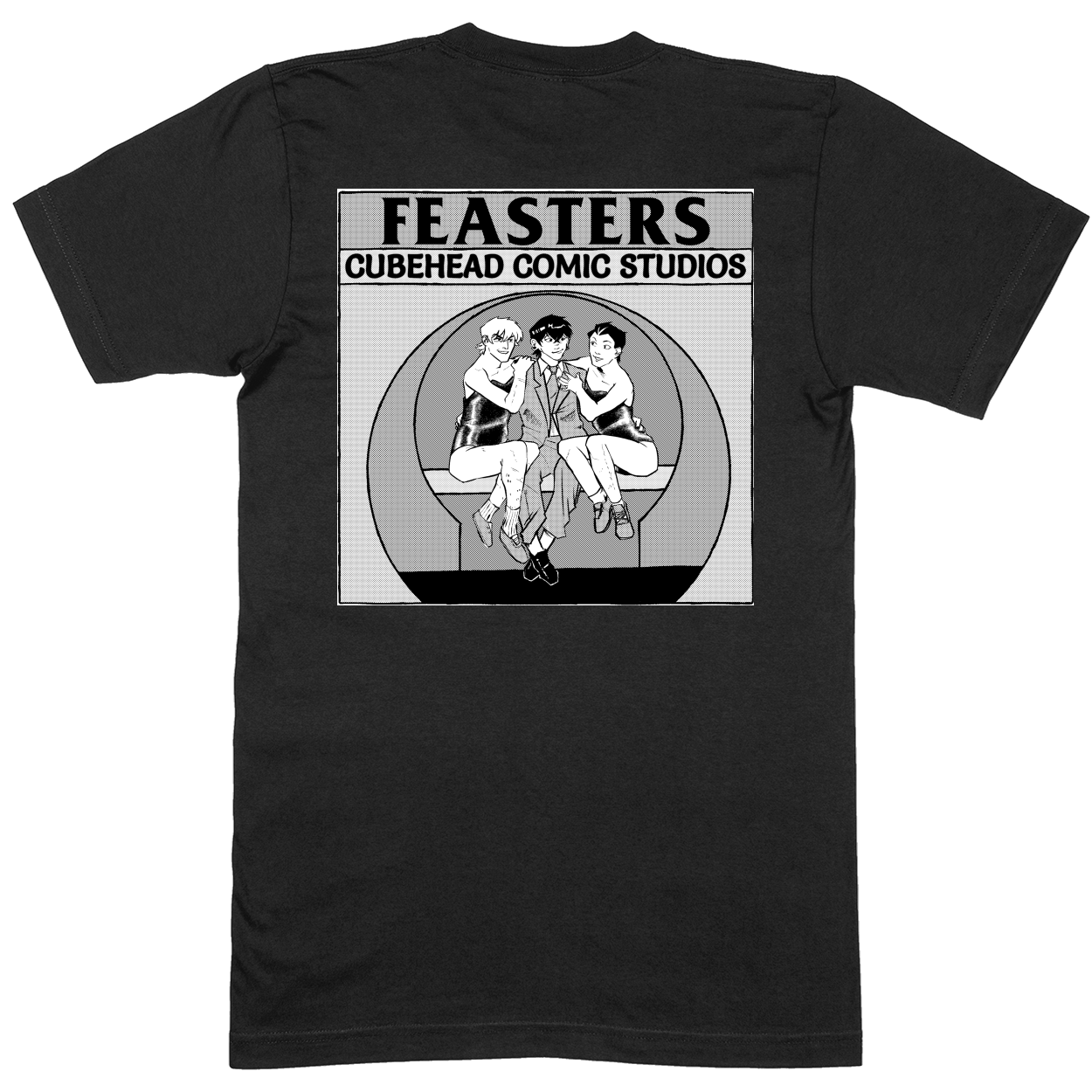 Premium Soft Unisex T-shirt - Black - back