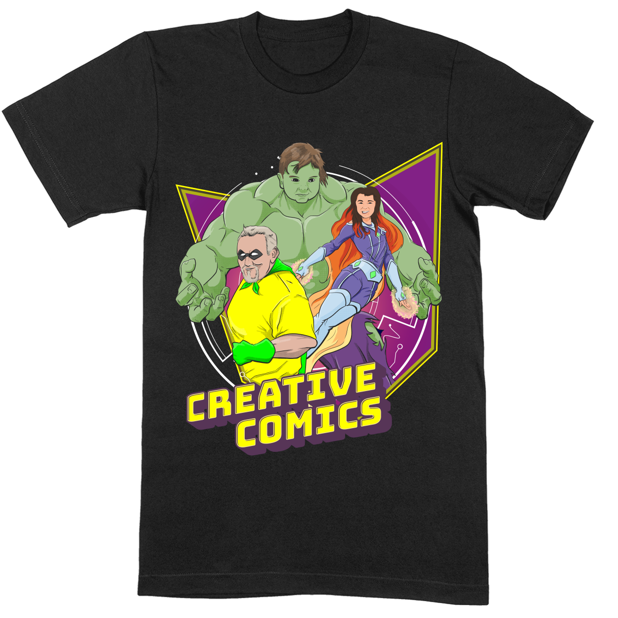 Premium Soft Unisex T-shirt - Black - front