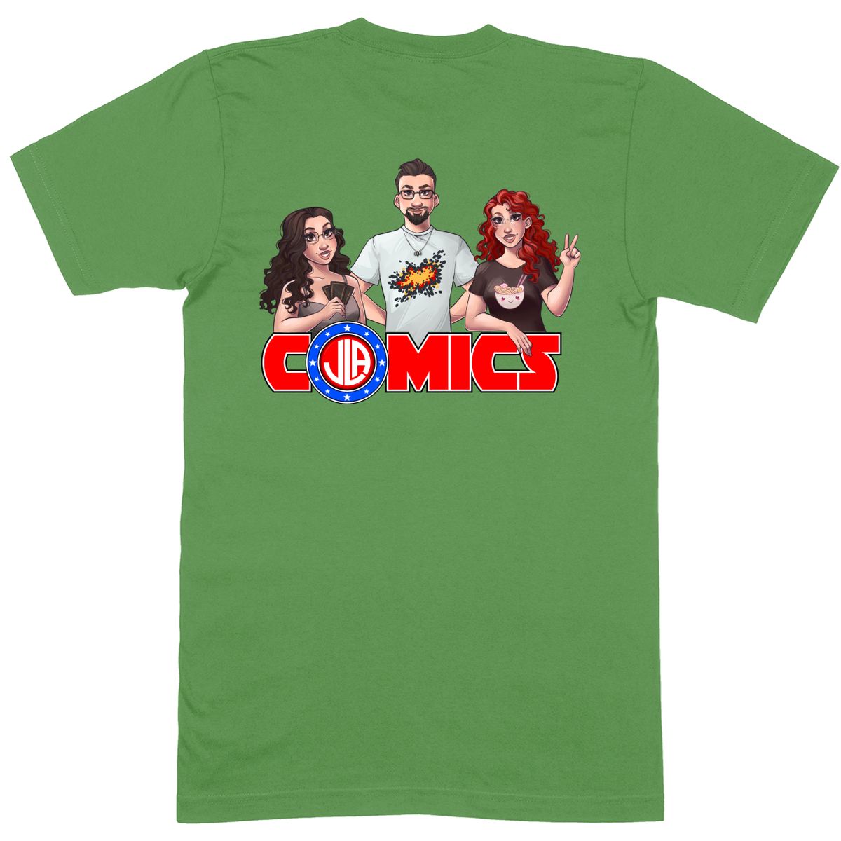 Premium Soft Unisex T-shirt - Green - back***Green|||Premium Soft Unisex T-shirt