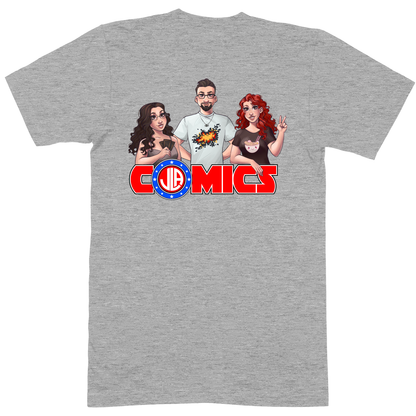 Premium Soft Unisex T-shirt - Heather Grey - back