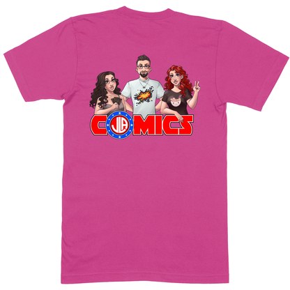 Premium Soft Unisex T-shirt - Hot Pink - back