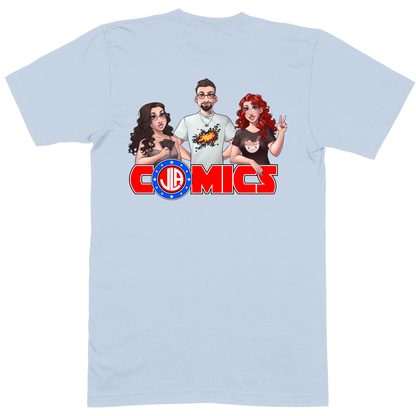 Premium Soft Unisex T-shirt - Light Blue - back