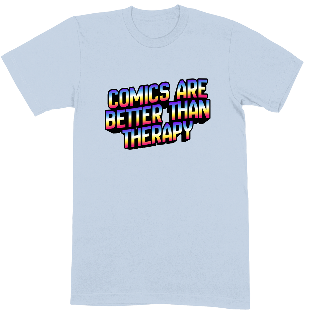 Premium Soft Unisex T-shirt - Light Blue - front***Light Blue|||Premium Soft Unisex T-shirt