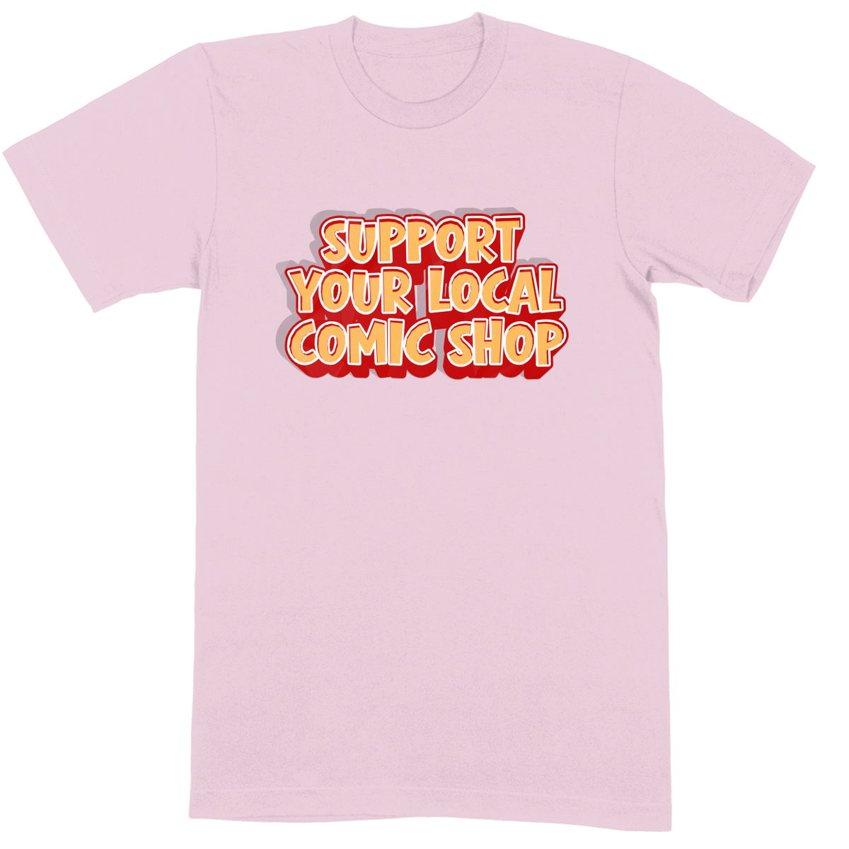 Premium Soft Unisex T-shirt - Light Pink - front***Light Pink|||Premium Soft Unisex T-shirt