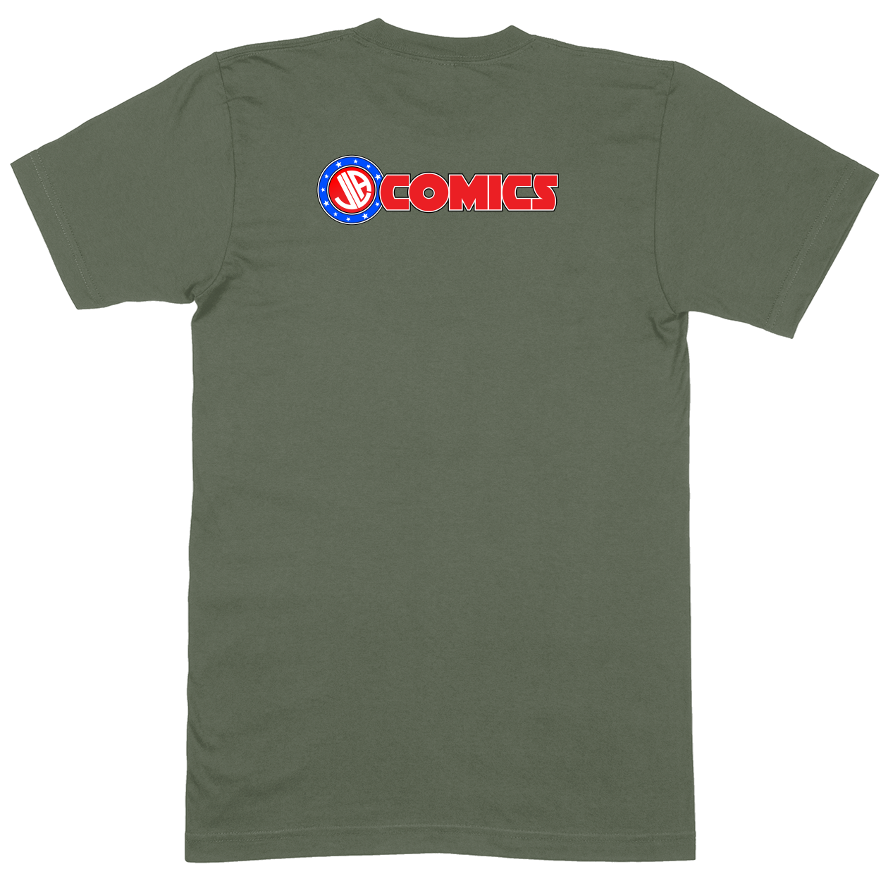 Premium Soft Unisex T-shirt - Military Green - back***Military Green|||Premium Soft Unisex T-shirt
