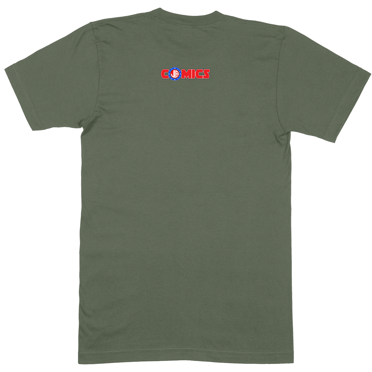 Premium Soft Unisex T-shirt - Military Green - back***Military Green|||Premium Soft Unisex T-shirt