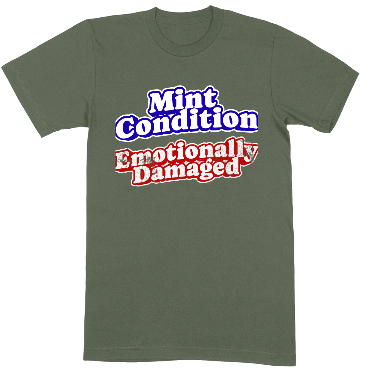 Premium Soft Unisex T-shirt - Military Green - front***Military Green|||Premium Soft Unisex T-shirt