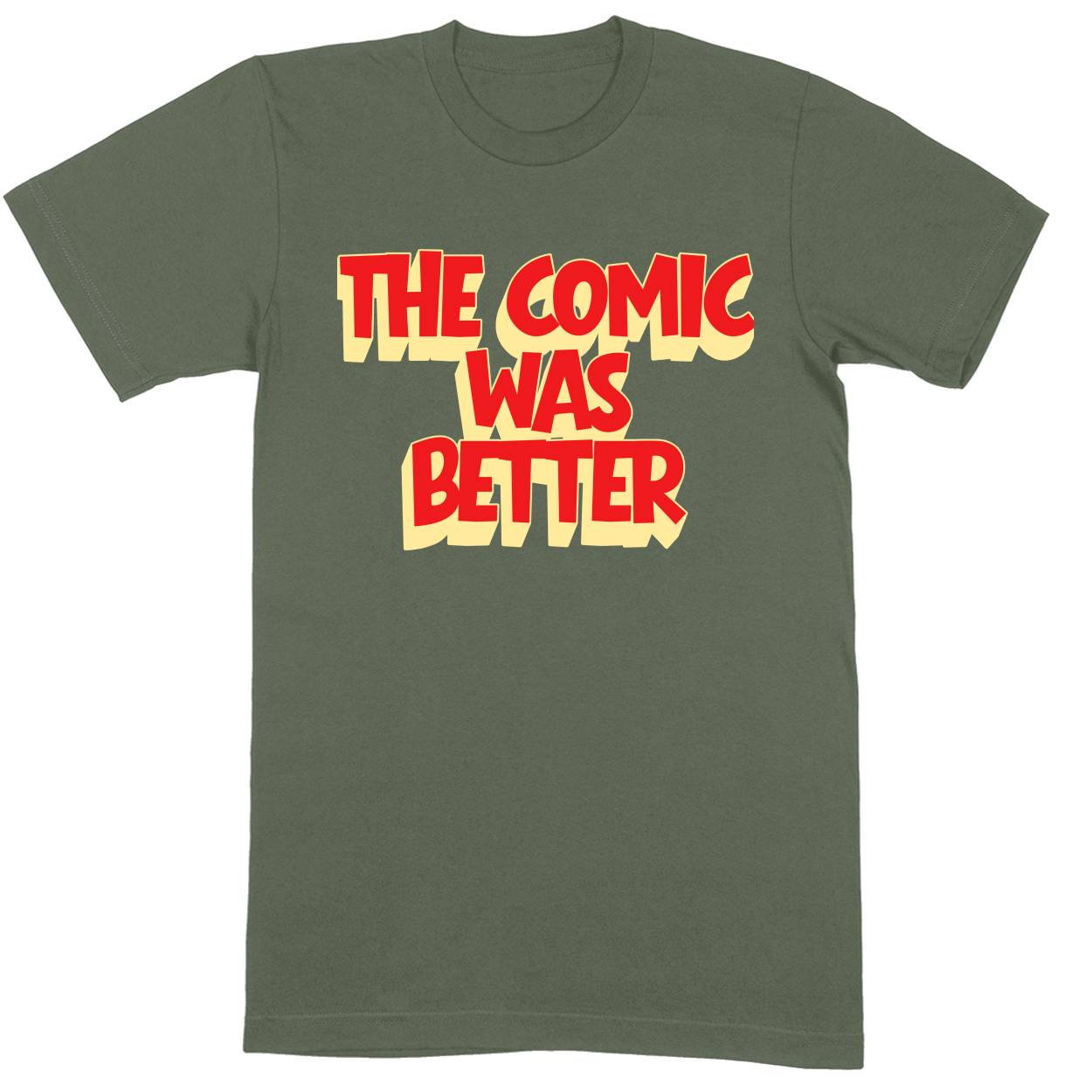 Premium Soft Unisex T-shirt - Military Green - front***Military Green|||Premium Soft Unisex T-shirt