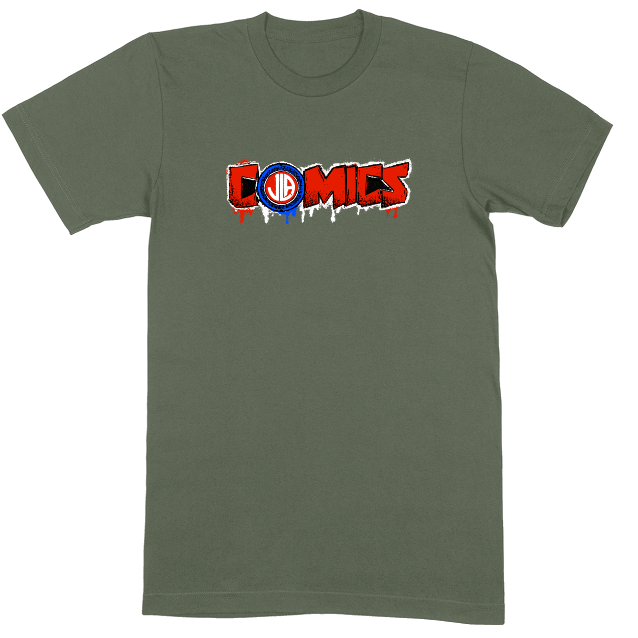 Premium Soft Unisex T-shirt - Military Green - front***Military Green|||Premium Soft Unisex T-shirt