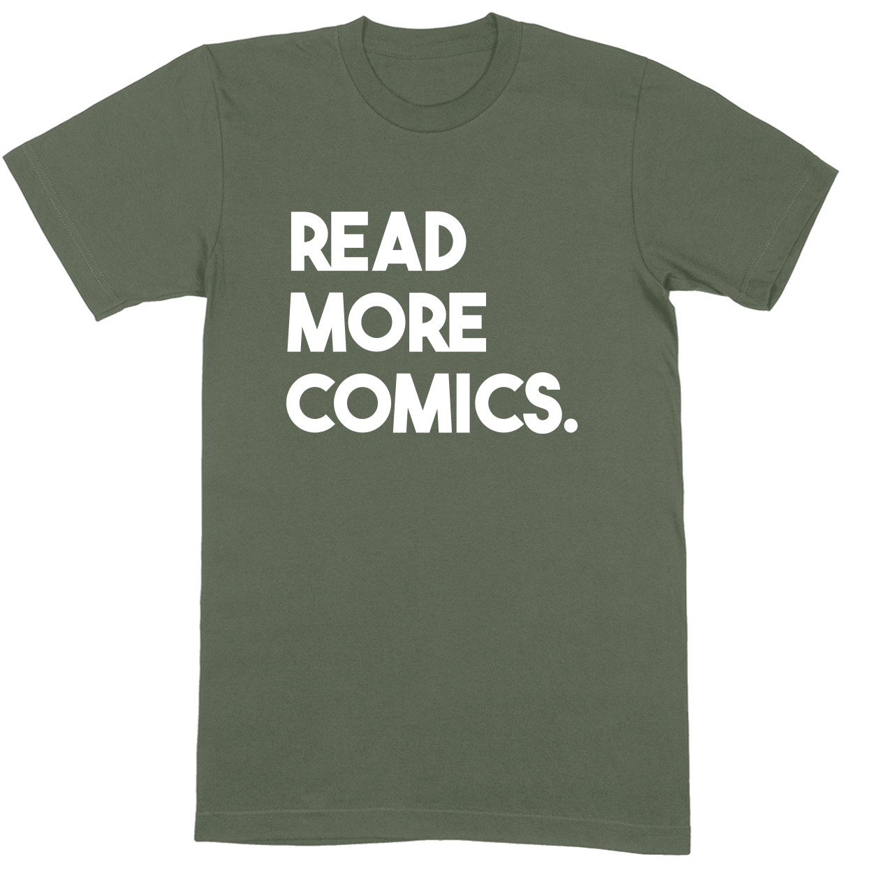 Premium Soft Unisex T-shirt - Military Green - front***Military Green|||Premium Soft Unisex T-shirt