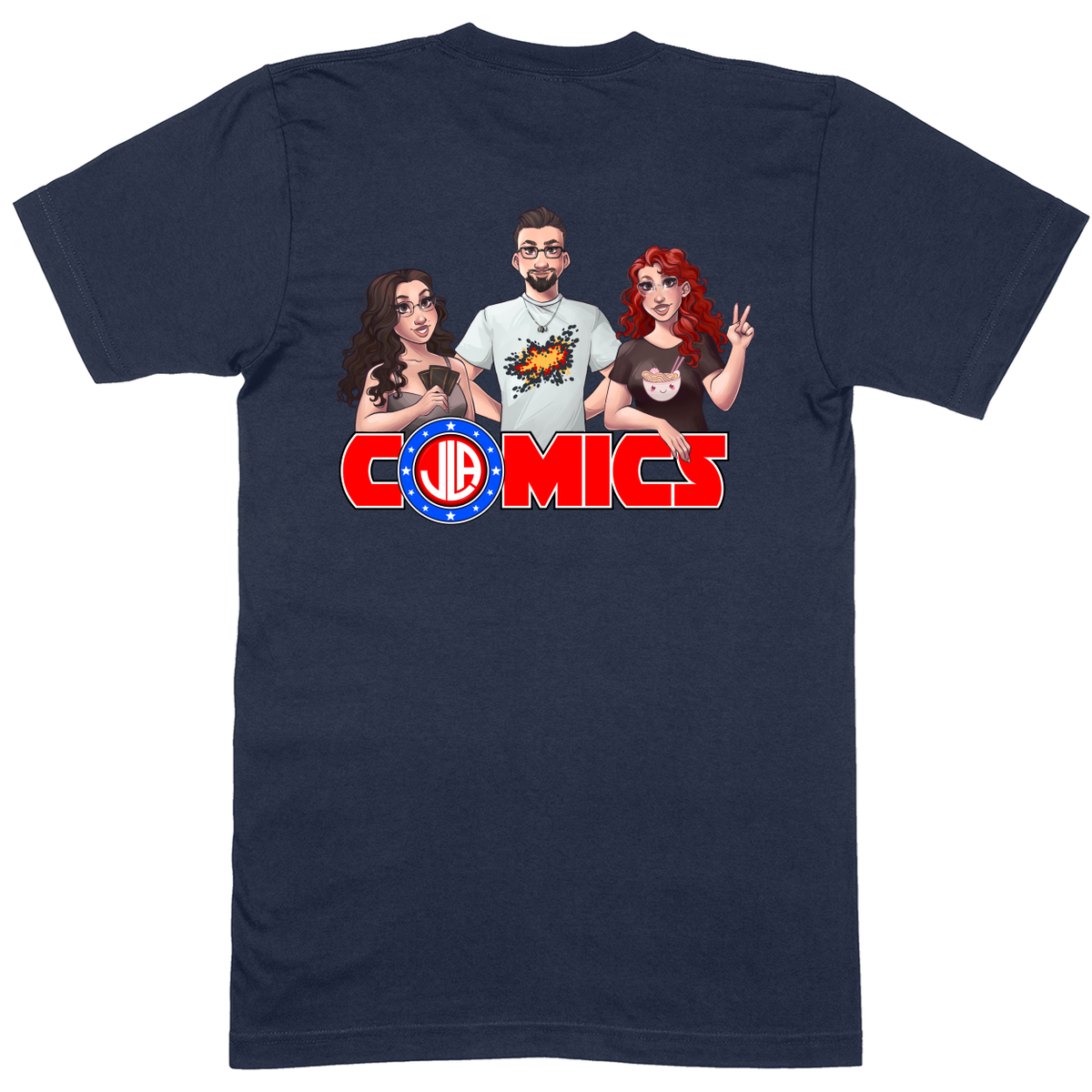 Premium Soft Unisex T-shirt - Navy - back***Navy|||Premium Soft Unisex T-shirt