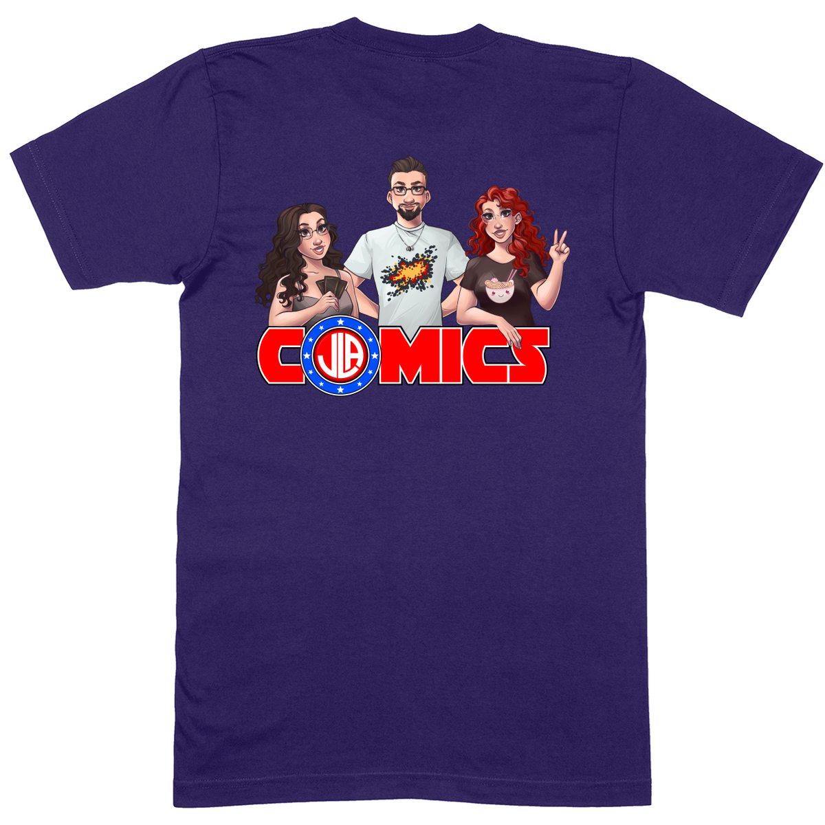 Premium Soft Unisex T-shirt - Purple - back