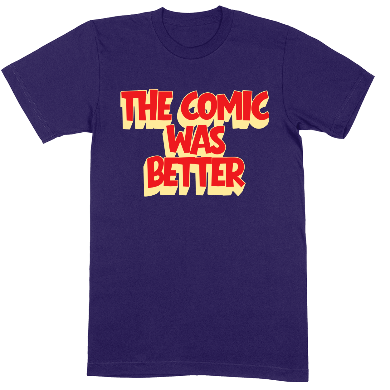 Premium Soft Unisex T-shirt - Purple - front***Purple|||Premium Soft Unisex T-shirt