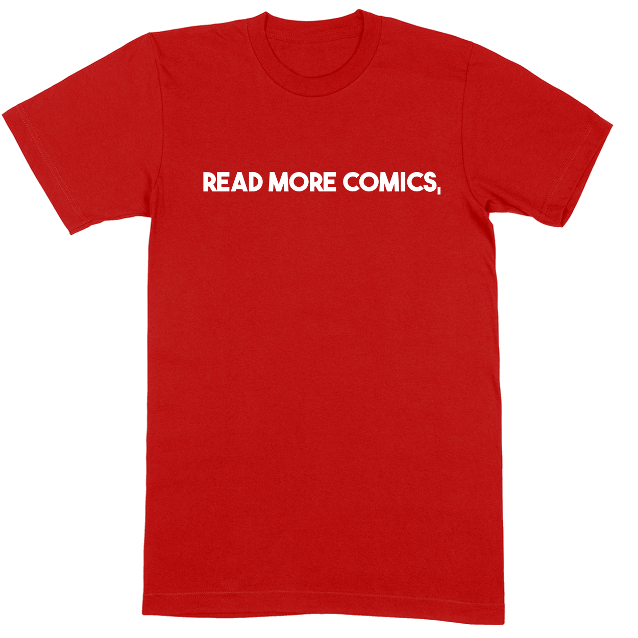 Premium Soft Unisex T-shirt - Red - front***Red|||Premium Soft Unisex T-shirt