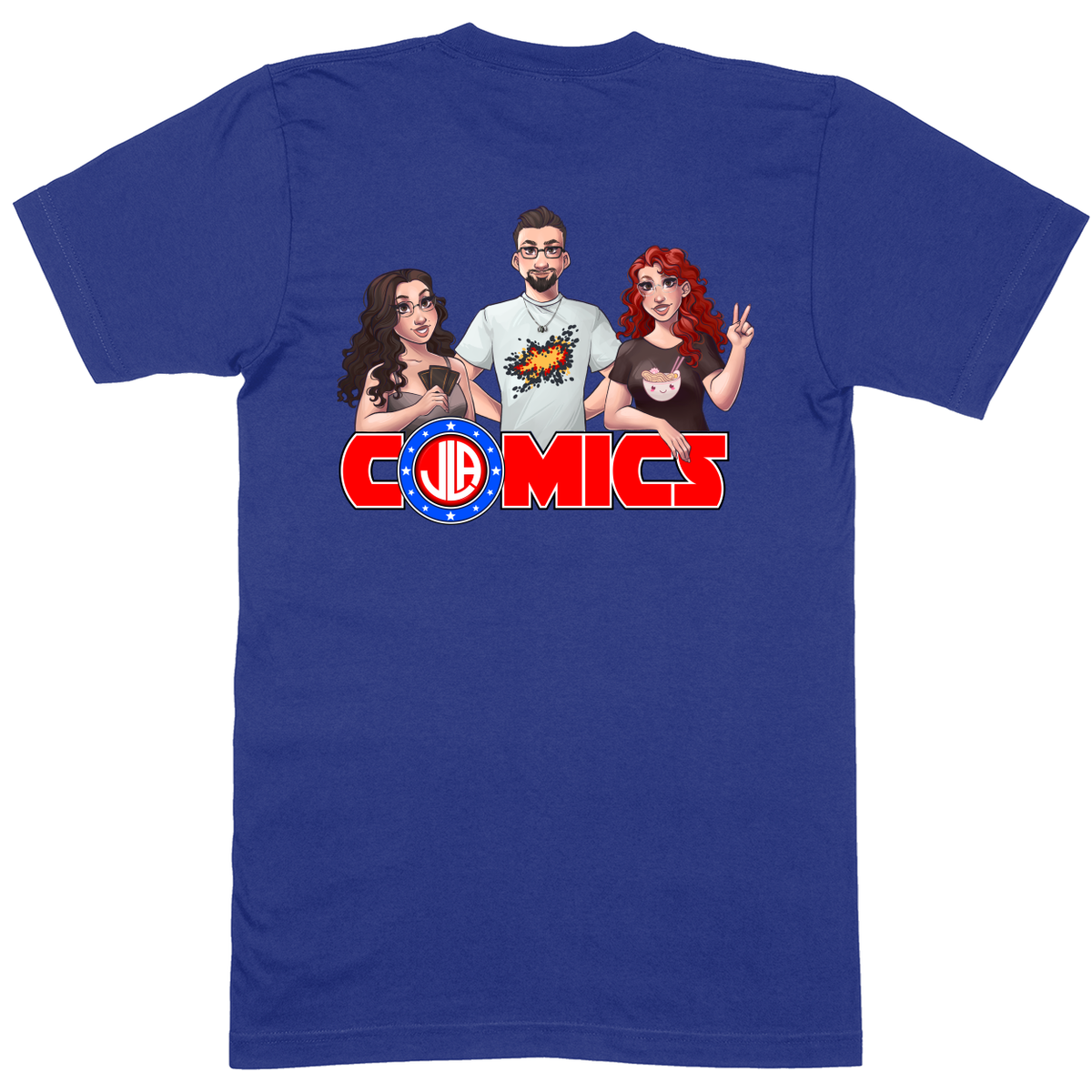 Premium Soft Unisex T-shirt - Royal - back***Royal|||Premium Soft Unisex T-shirt