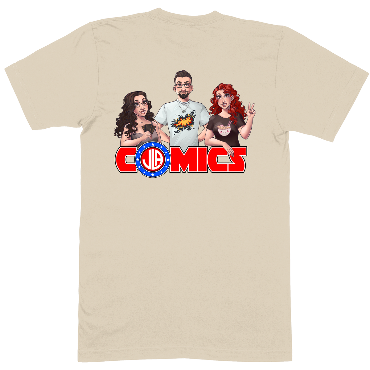 Premium Soft Unisex T-shirt - Sand - back***Sand|||Premium Soft Unisex T-shirt