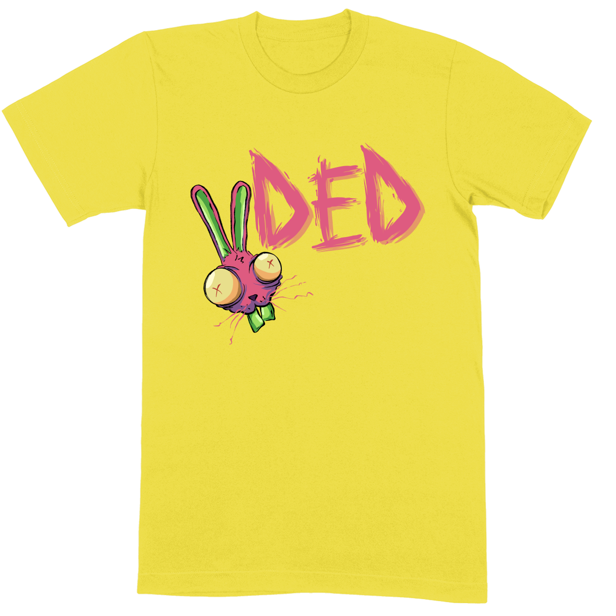 Premium Soft Unisex T-shirt - Yellow - front***Yellow|||Premium Soft Unisex T-shirt