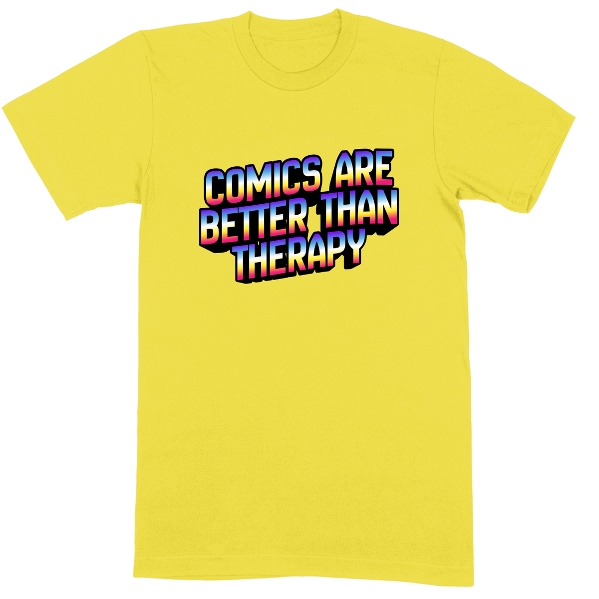 Premium Soft Unisex T-shirt - Yellow - front***Yellow|||Premium Soft Unisex T-shirt