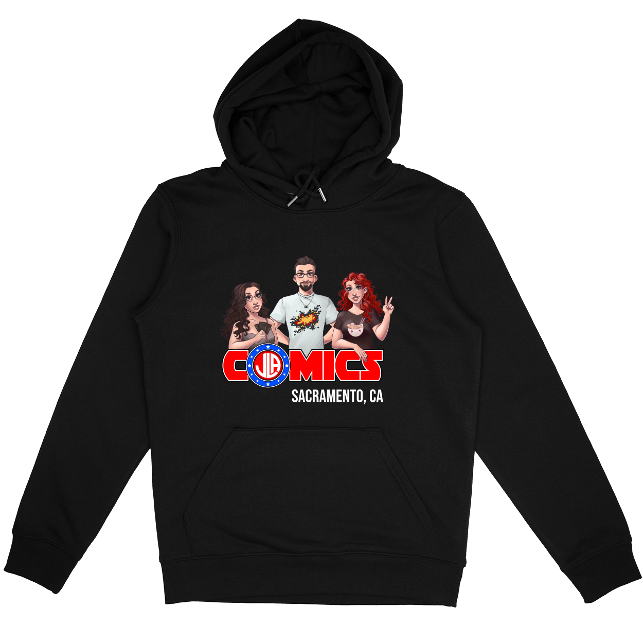 Pullover Hoodie - Black - front***Black
