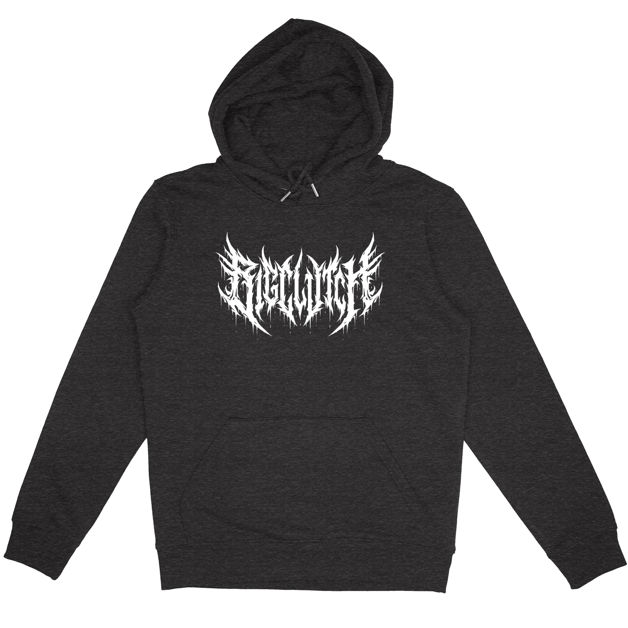 Pullover Hoodie - Dark Grey Heather - front***Dark Grey Heather