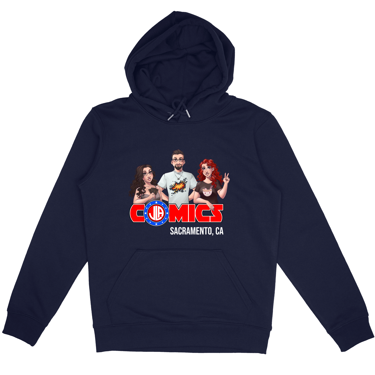 Pullover Hoodie - Navy - front