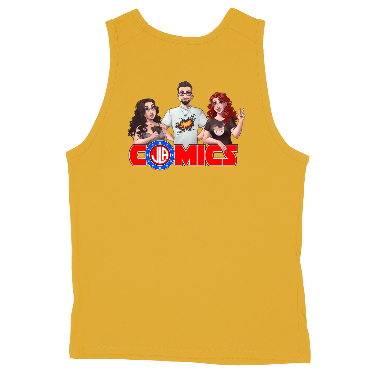 Soft Style Unisex Tank Top - Athletic Gold - back***Athletic Gold|||Soft Style Unisex Tank Top