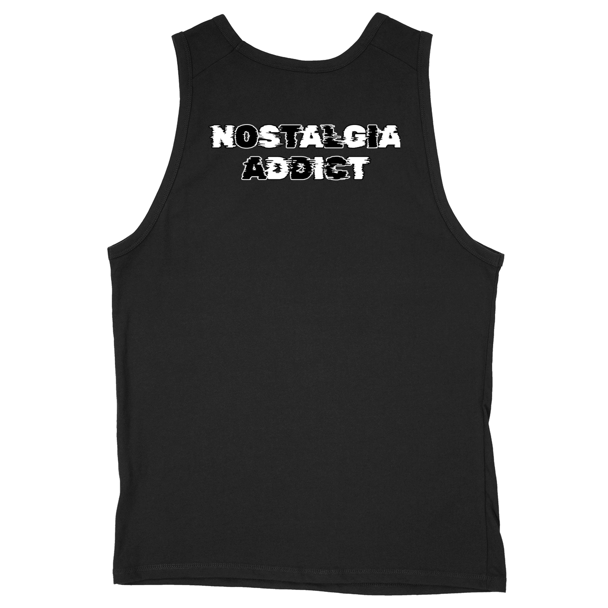 Soft Style Unisex Tank Top - Black - back