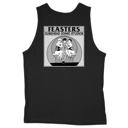 Soft Style Unisex Tank Top - Black - back