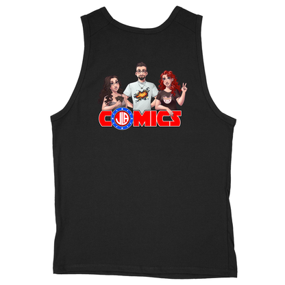 Soft Style Unisex Tank Top - Black - back
