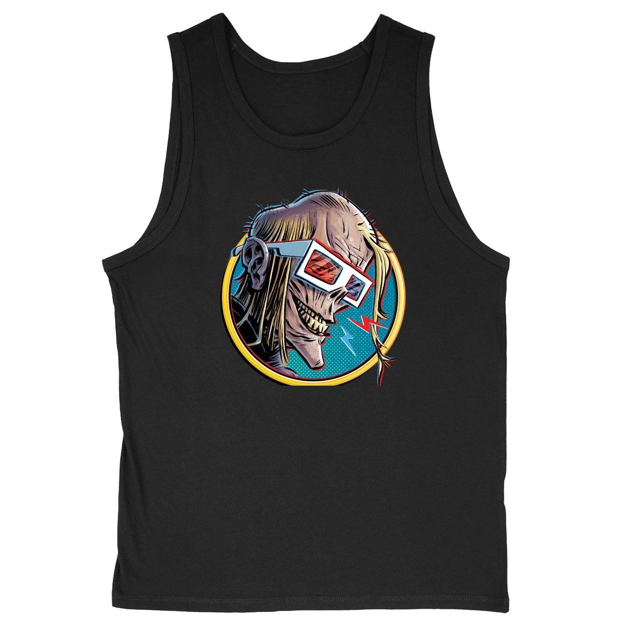 Soft Style Unisex Tank Top - Black - front***Black|||Soft Style Unisex Tank Top