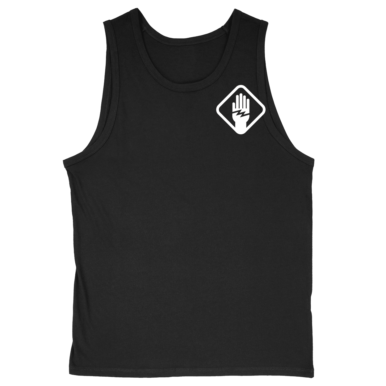 Soft Style Unisex Tank Top - Black - front