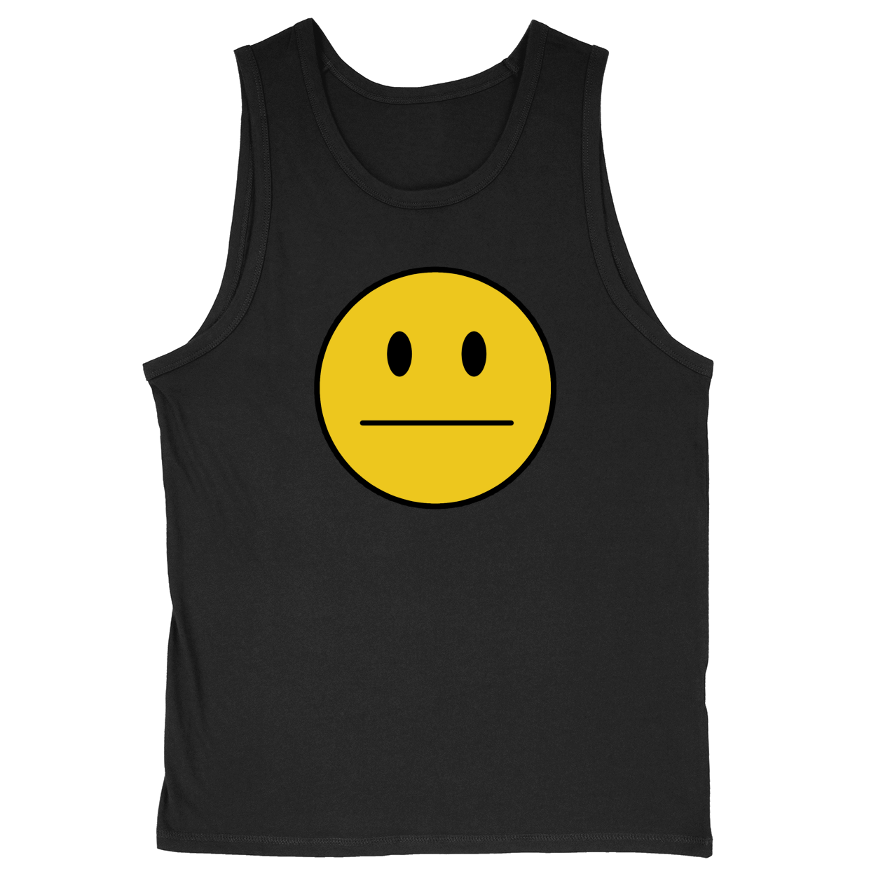 Soft Style Unisex Tank Top - Black - front