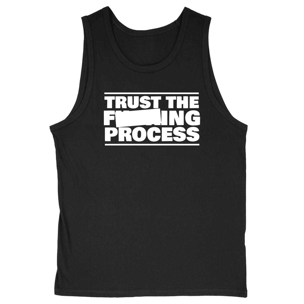 Soft Style Unisex Tank Top - Black - front***Black|||Soft Style Unisex Tank Top
